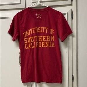 Heritage Red University of Southern California Short Sleeve Tee.  Size Small.